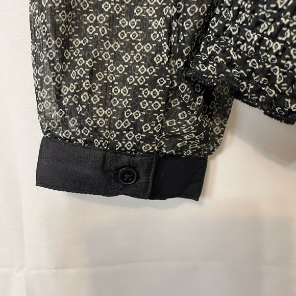 Vero Moda Black Patterned Women's Top - Picture 6 of 8